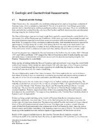 5 Geologic and Geotechnical Assessments