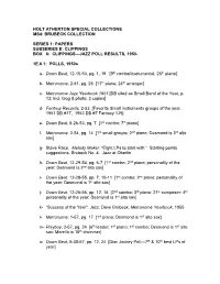 Jazz Poll Results, 1950