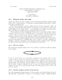 23. Magnetic Fields and Materials