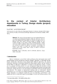 Design Studio (Project) Education