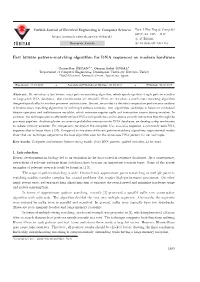 Fast Bitwise Pattern-Matching Algorithm for DNA Sequences on Modern Hardware