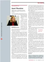 Janet Thornton Ing for Future Research Needs