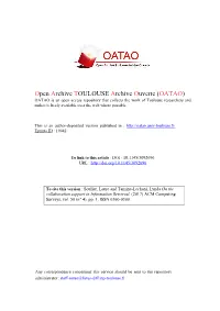 On the Collaboration Support in Information Retrieval