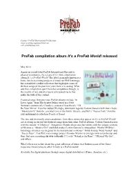 Prefab Compilation Album It's a Prefab World!