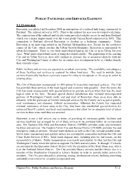 Public Facilities and Services Element