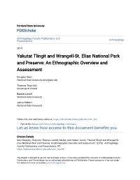 Yakutat Tlingit and Wrangell-St. Elias National Park and Preserve: an Ethnographic Overview and Assessment