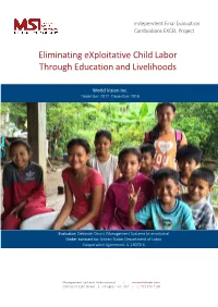 Eliminating Exploitative Child Labor Through Education and Livelihoods