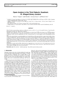 Open Clusters in the Third Galactic Quadrant. III: Alleged Binary Clusters Ruben´ A