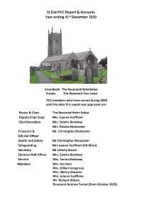 St Eval PCC Report & Accounts Year Ending 31St December 2020