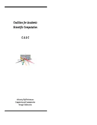 Coalition for Academic Scientific Computation C A