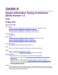 Darwin Information Typing Architecture (DITA) Version 1.3 Draft 29 May 2015