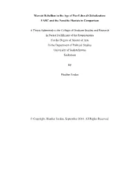 Marxist Rebellion in the Age of Neo-Liberal Globalization: FARC and the Naxalite-Maoists in Comparison