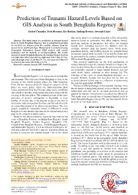 Prediction of Tsunami Hazard Levels Based on GIS Analysis in South Bengkulu Regency