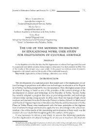 71 the Use of the Modern Technology in Educational Work: User Study For