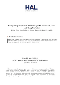 Comparing Bar Chart Authoring with Microsoft Excel and Tangible Tiles Tiffany Wun, Jennifer Payne, Samuel Huron, Sheelagh Carpendale