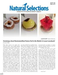 Dominique Ansel Nominated Best Pastry Chef in the World: a Cronut Comeback? Ju L I E T T E Wi Pf