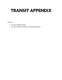 Transit Appendix