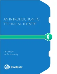 Pacific University an Introduction to Technical Theatre