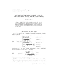 The Log-Convexity of Another Class of One-Parameter Means and Its Applications
