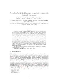 A Random Batch Ewald Method for Particle Systems with Coulomb Interactions