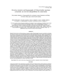Diversity, Dynamics and Biogeography of Chilean Benthic Nearshore Ecosystems: an Overview and Guidelines for Conservation