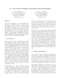 Efficient Nearest Neighbor Searching for Motion Planning