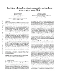Enabling Efficient Application Monitoring in Cloud Data Centers Using SDN