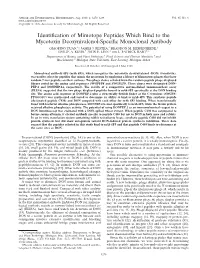 Identification of Mimotope Peptides Which Bind to the Mycotoxin