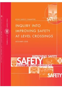 Inquiry Into Improving Safety at Level Crossings