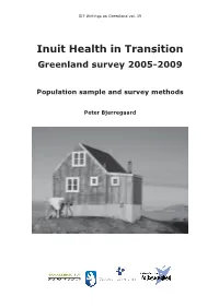 Inuit Health in Transition Greenland Survey 2005-2009
