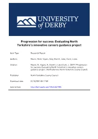 Progression for Success: Evaluating North Yorkshire's Innovative Careers Guidance Project