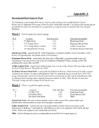 Appendix a (Approved by Council on March 5, 2014) Recommended Park Names by Ward