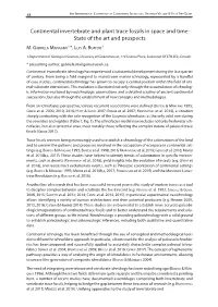 Continental Invertebrate and Plant Trace Fossils in Space and Time: State of the Art and Prospects