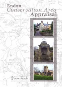 Endon Conservation Area Character Appraisal