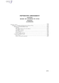 Fifteenth Amendment
