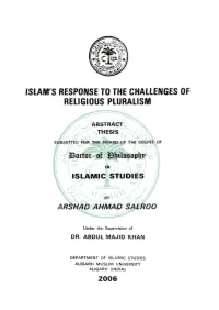 Islam's Response to the Challenges of Religious Pluralism