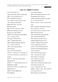 List of Abbreviation