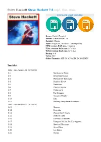Steve Hackett Steve Hackett 7-8 Mp3, Flac, Wma