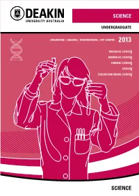 Undergraduate Science Courses 2013