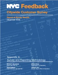 Appendix A: Survey and Reporting Methodology