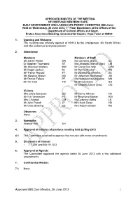 Approved Belcom Minutes 26 June 2013 Oz