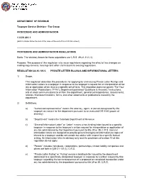 CODE of COLORADO REGULATIONS 1 CCR 201-1 Taxpayer Service Division