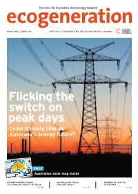 Flicking the Switch on Peak Days Could It Really Change Australia’S Energy Future?
