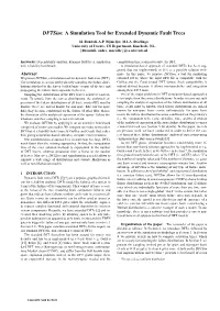 A Simulation Tool for Extended Dynamic Fault Trees