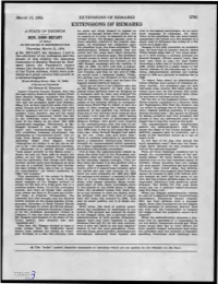 EXTENSIONS of REMARKS 5791 EXTENSIONS of REMARKS a STATE of DISUNION He Could Not Bring Himself to Appear on Vote in Decreasing Percentages