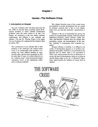 Chapter 1 Issues—The Software Crisis