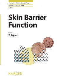Skin Barrier Function