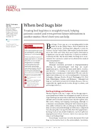 When Bed Bugs Bite