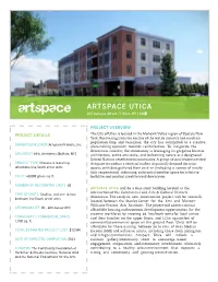 Artspace Utica Overview