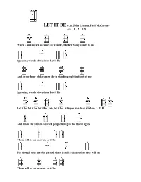 LET IT Bew.M. John Lennon, Paul Mccartney
